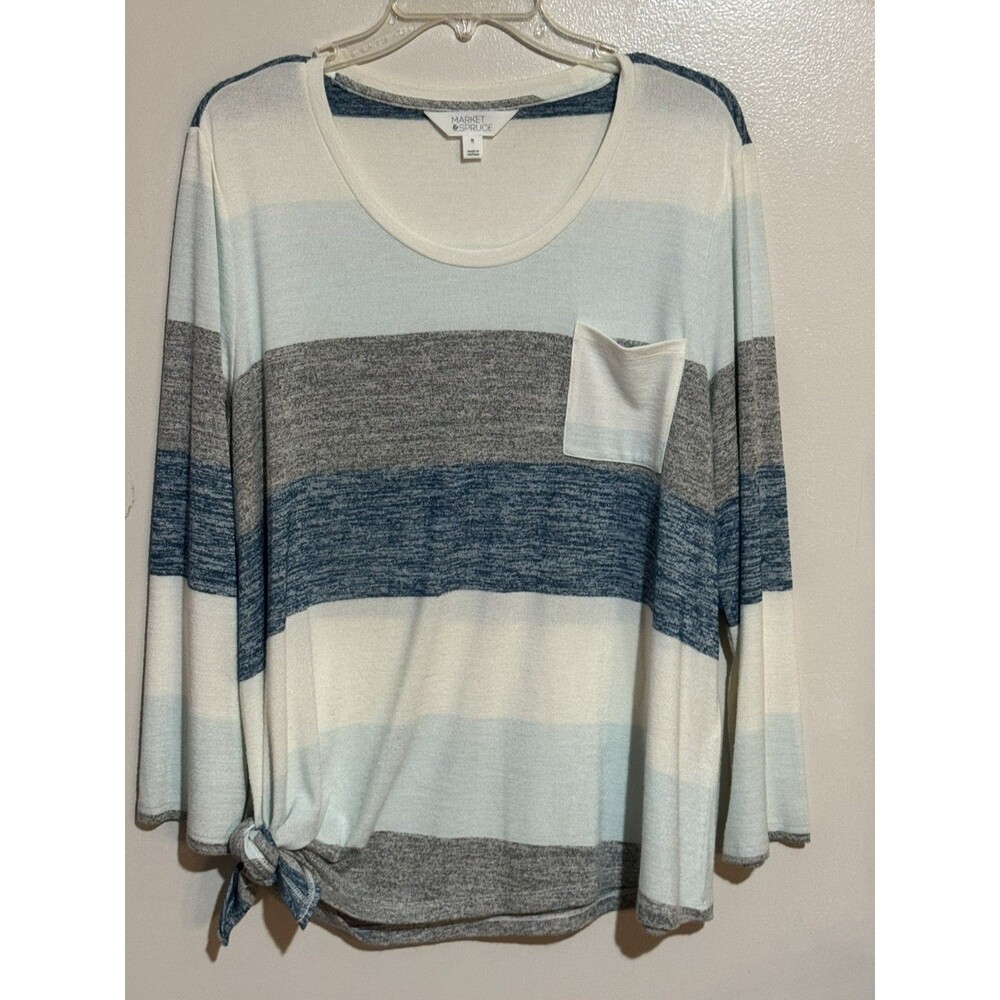 Market & Spruce Size XL Vreelan 1 Pocket Side Tied Knit Top Women’s